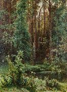 Ivan Shishkin Woodland Sweden oil painting artist